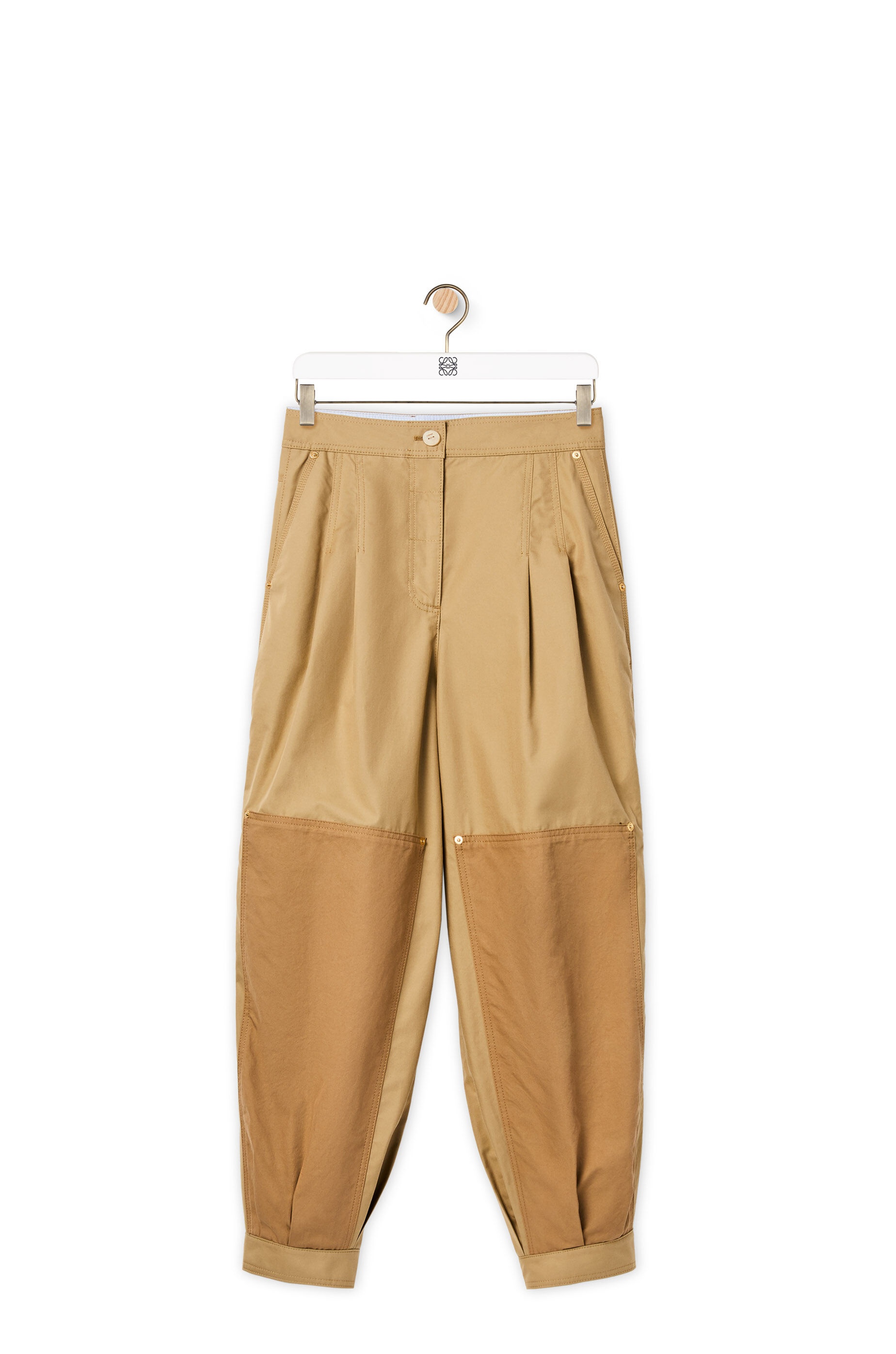 Cropped balloon trousers in cotton - 1