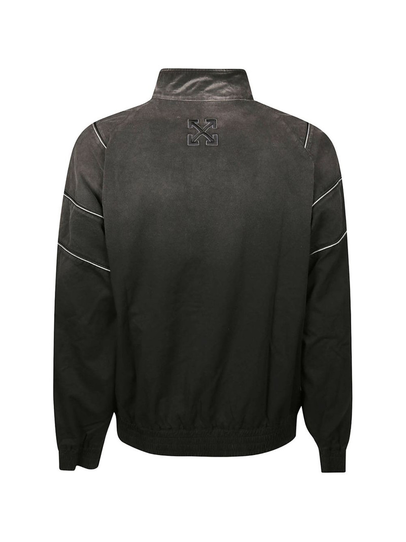 Off-White piped-trim zip-up jacket outlook