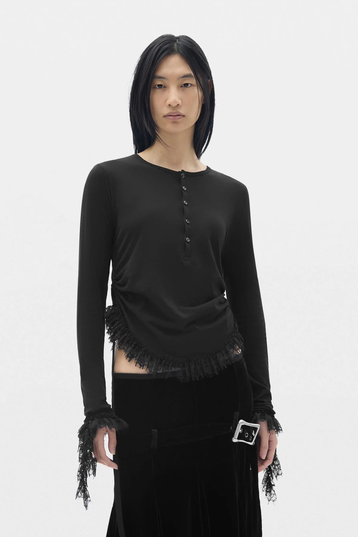 Mare Wrinkled Serafino Top - 1