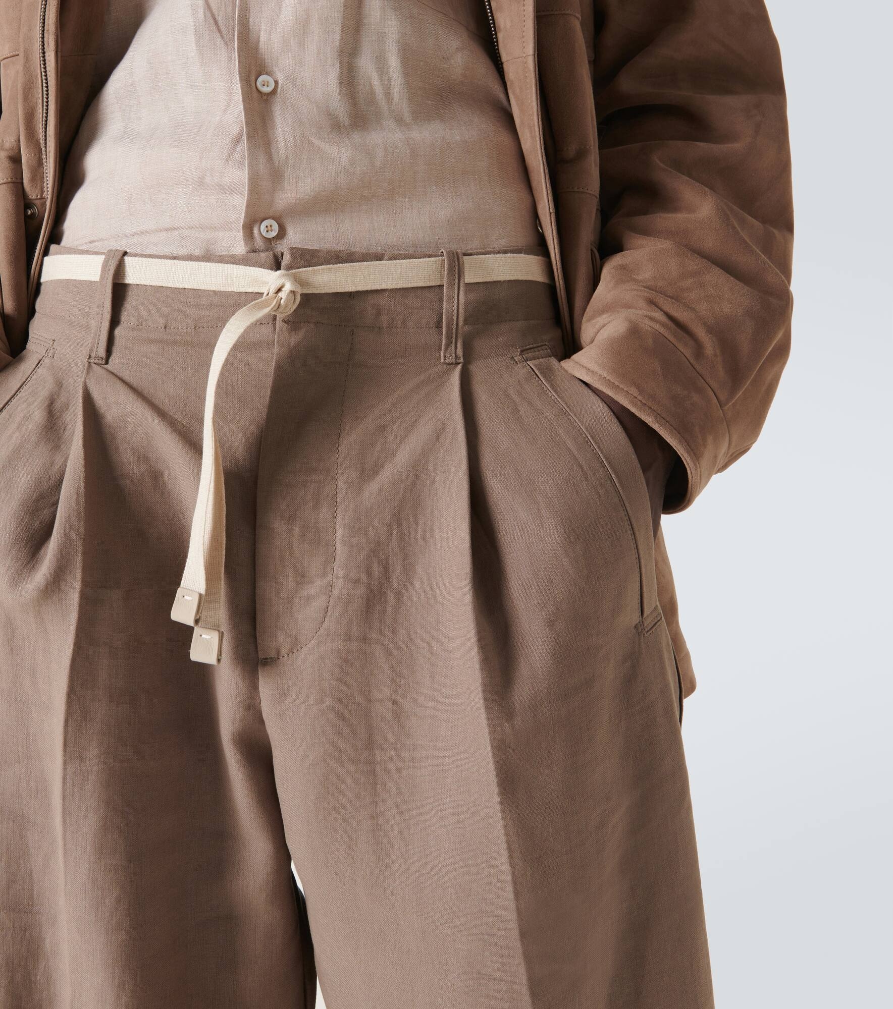 Oasi Lino straight pants - 5