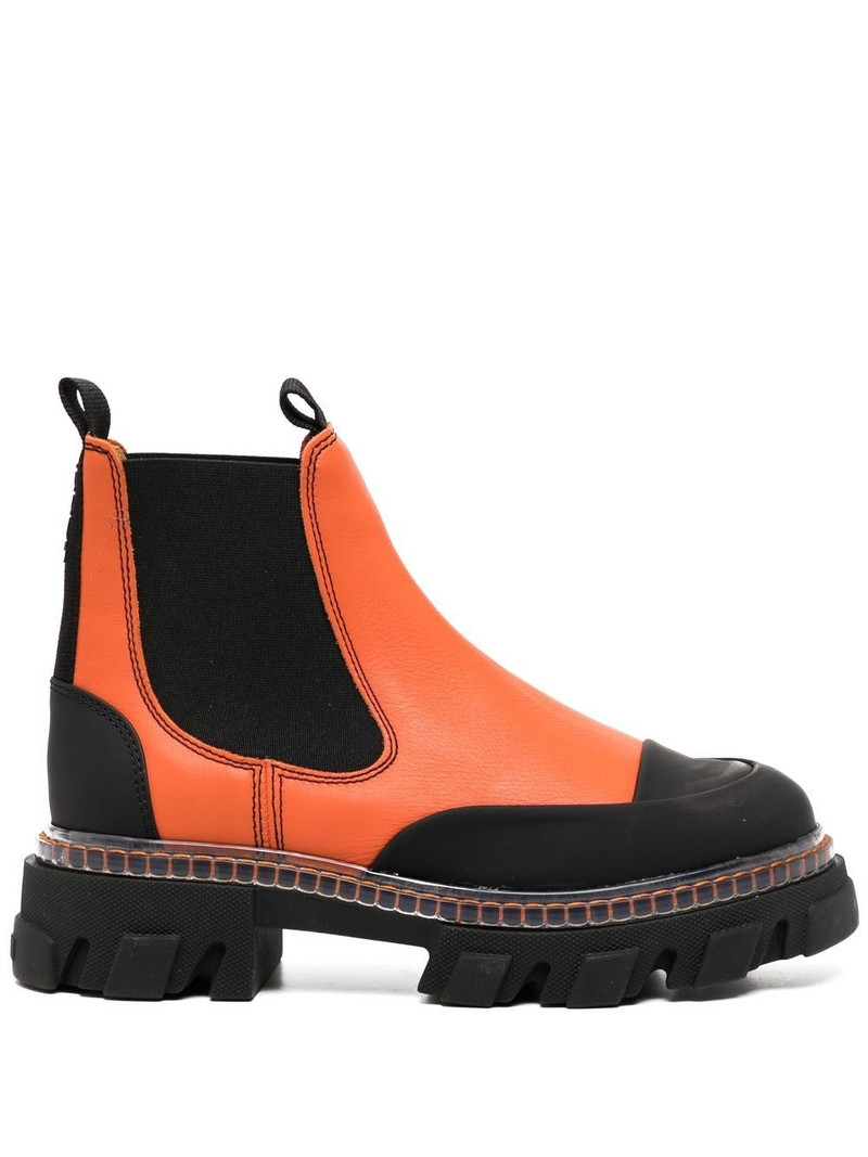panelled ankle boots 1