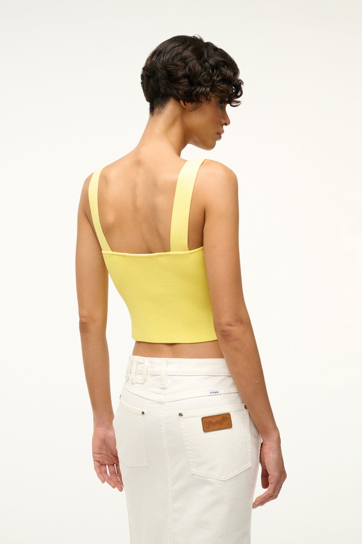 STAUD + WRANGLER THE OVERALL RIB TANK YELLOW - 2