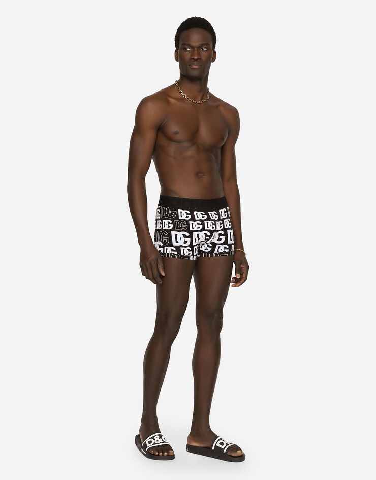Two-way stretch jersey boxer shorts with DG logo - 2