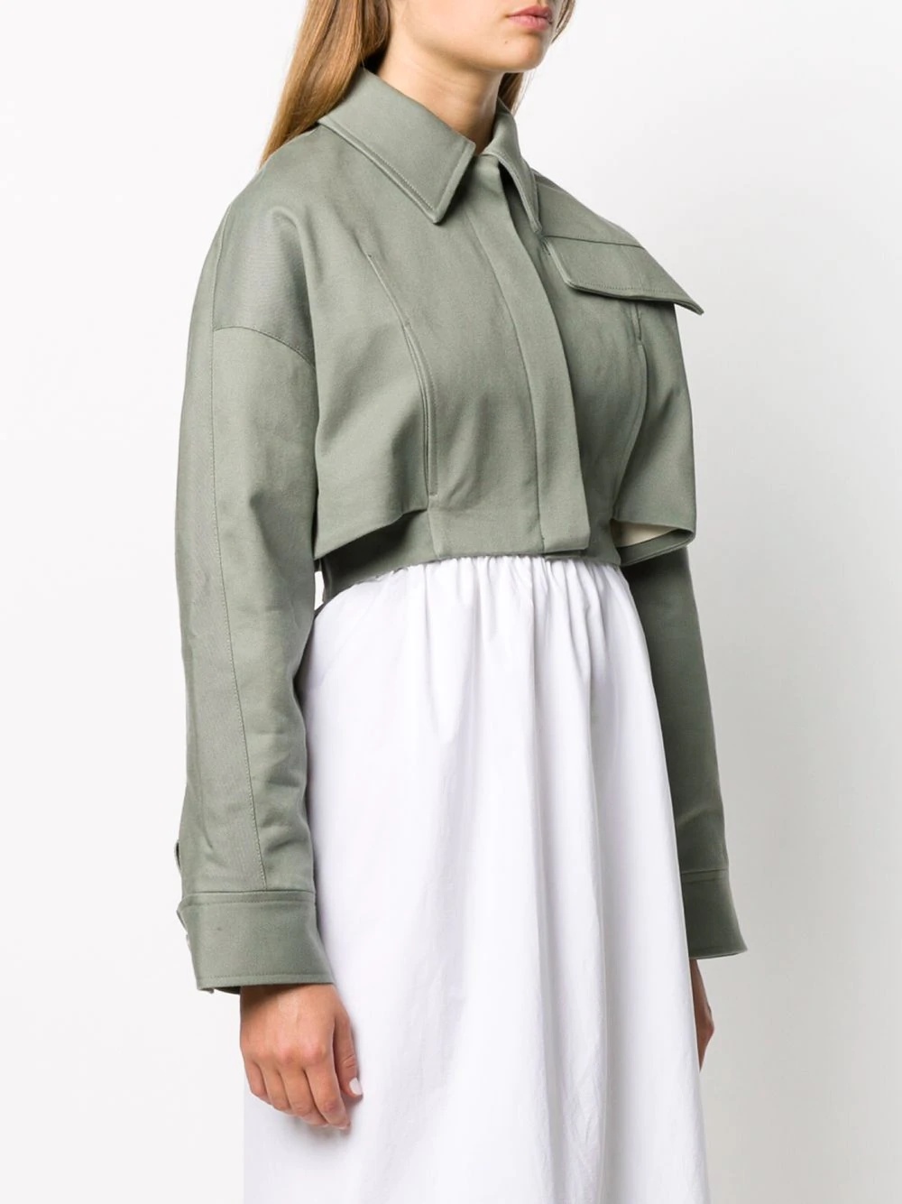 cropped long-sleeve jacket - 3