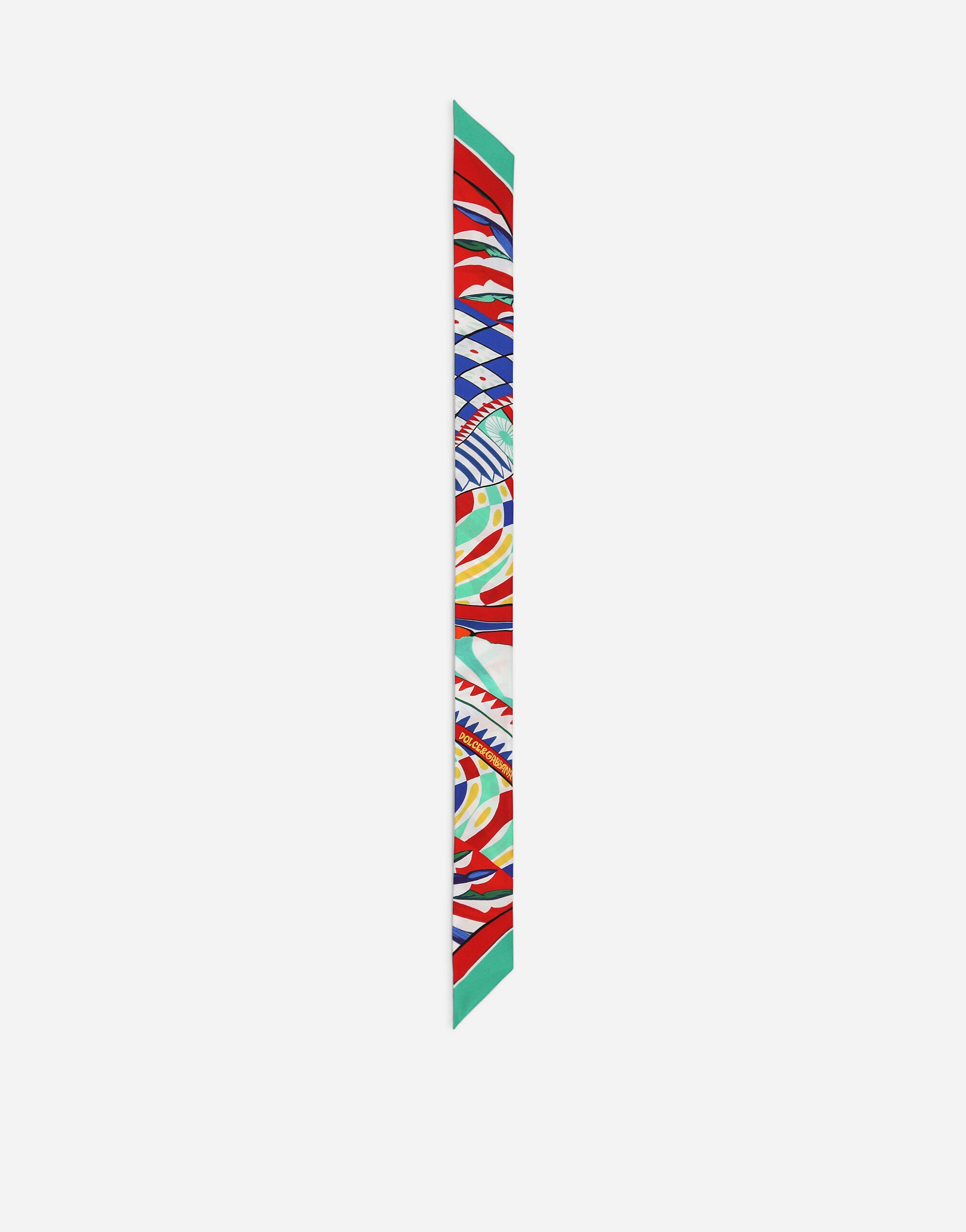 Carretto-print twill headscarf (6x100) - 3