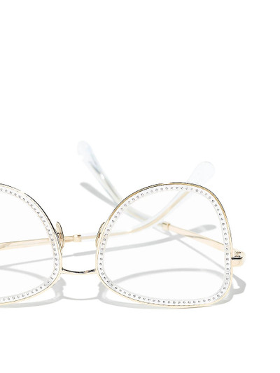CHANEL CH2208B square-frame metal glasses outlook