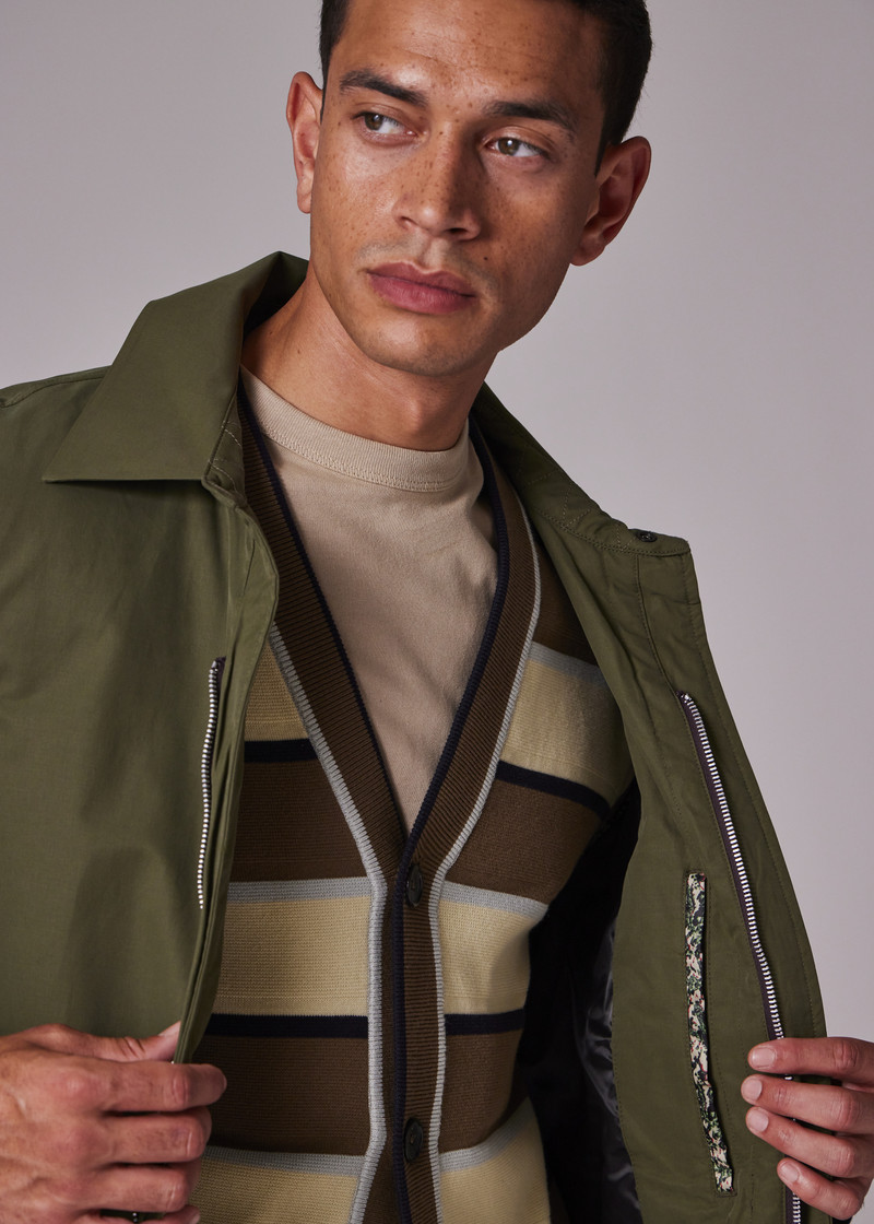 Khaki Cotton-Blend Lightweight Mac 4