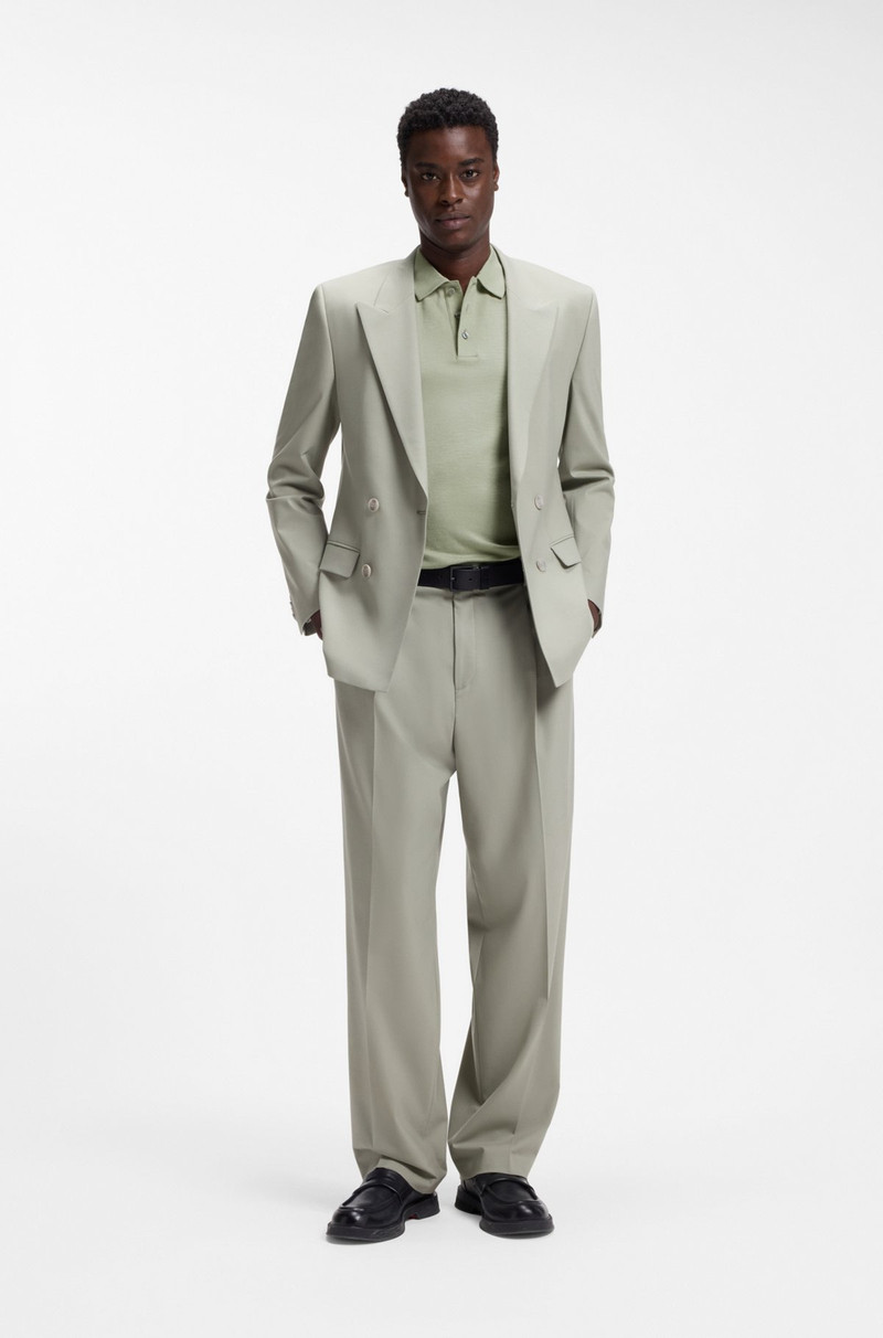HUGO SLUB-INTERLOCK POLO SHIRT IN A SLIM FIT outlook
