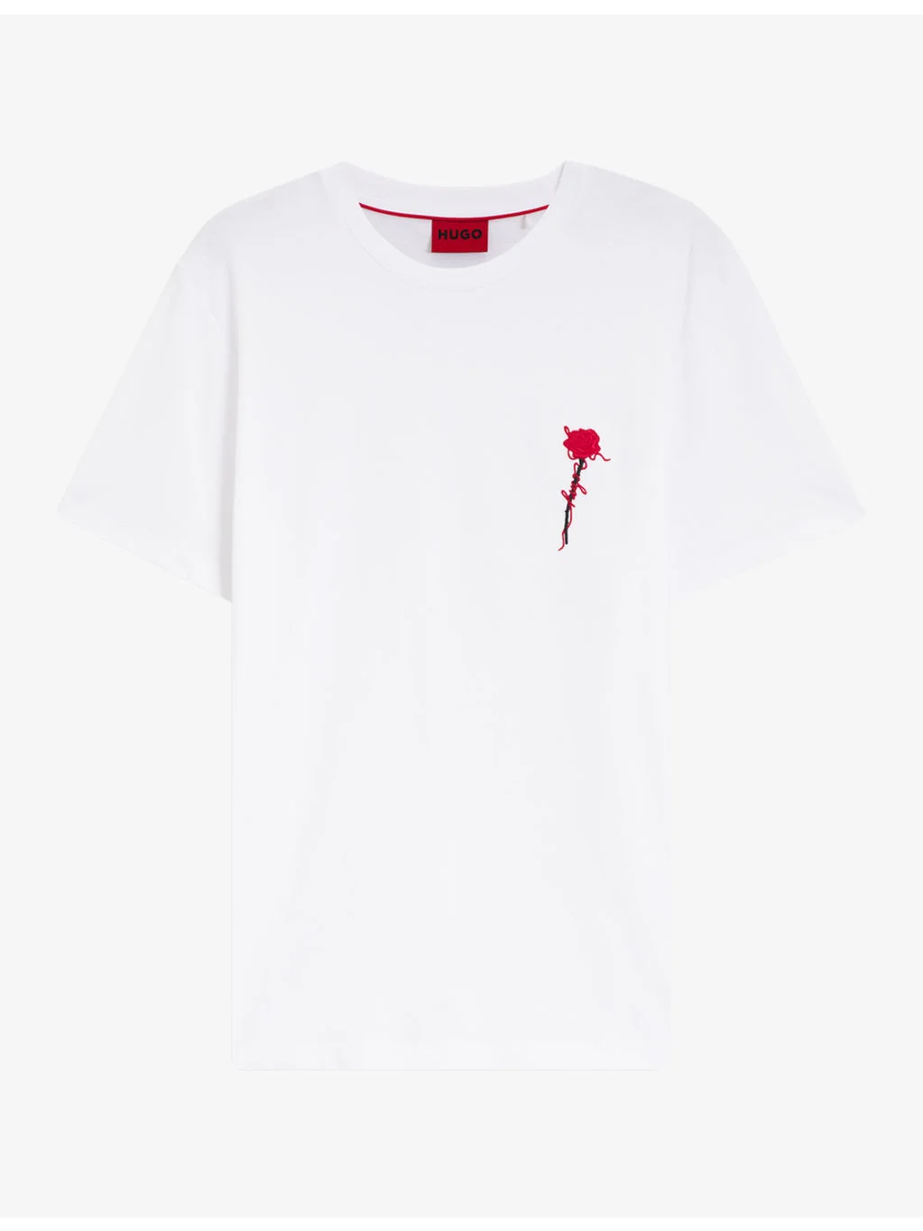 Branded Rose Cotton-Jersey T-Shirt - 1