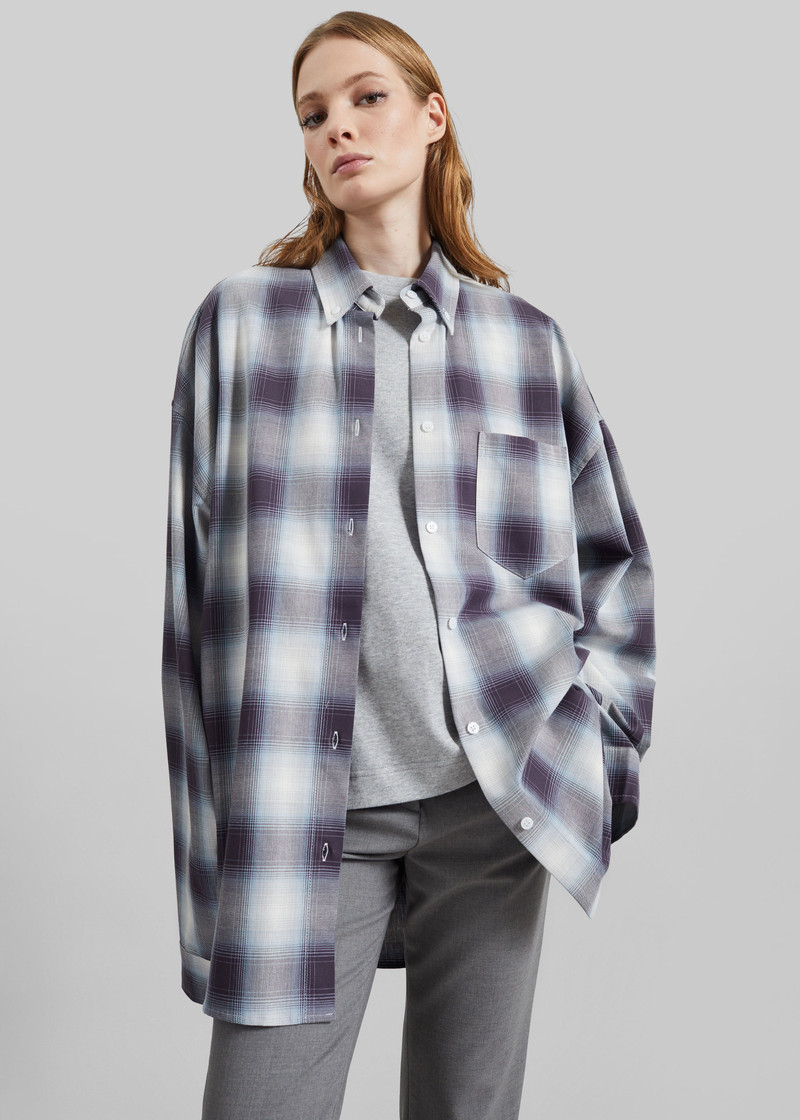 Devv Shirt - Checked Blue 6