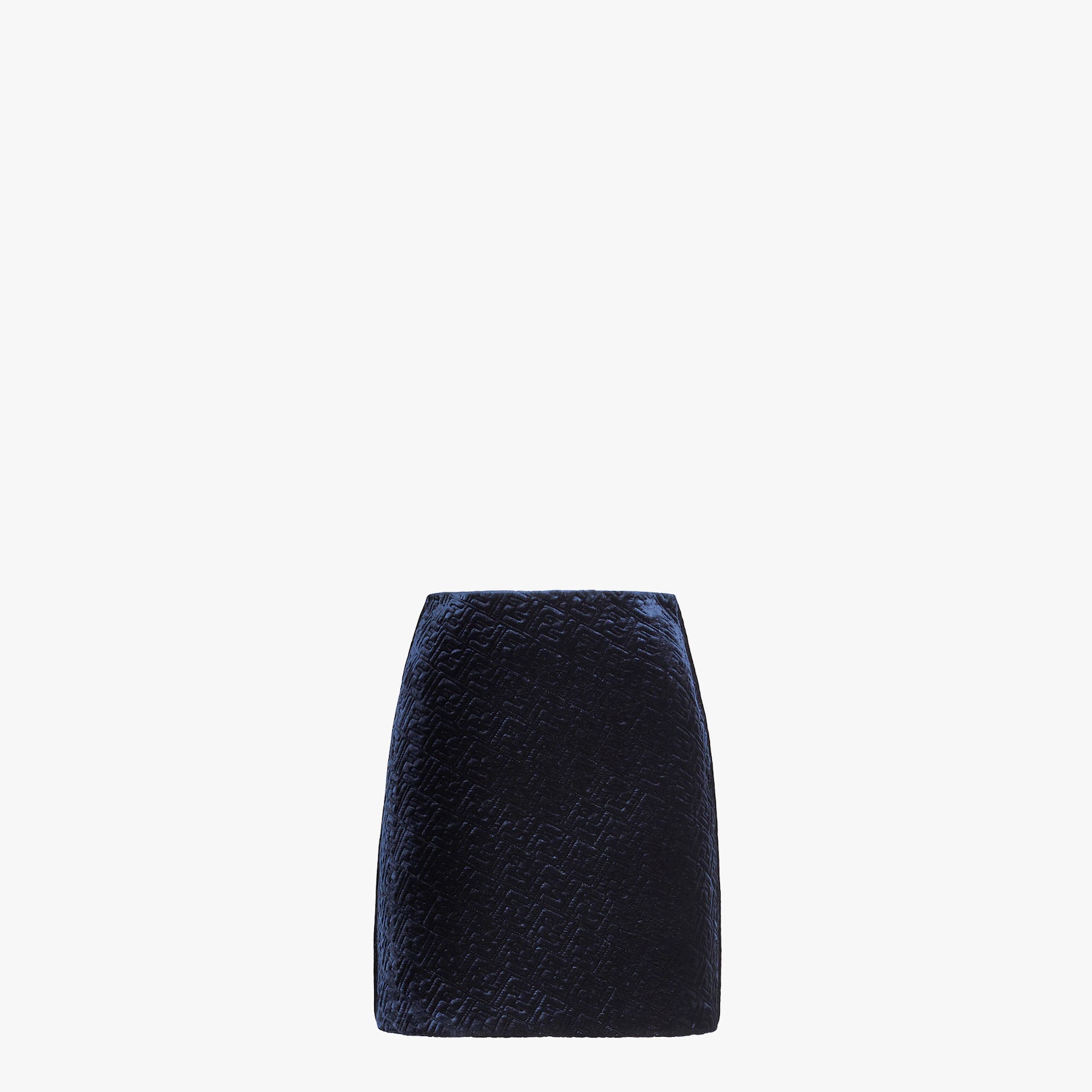 Blue velvet skirt - 1