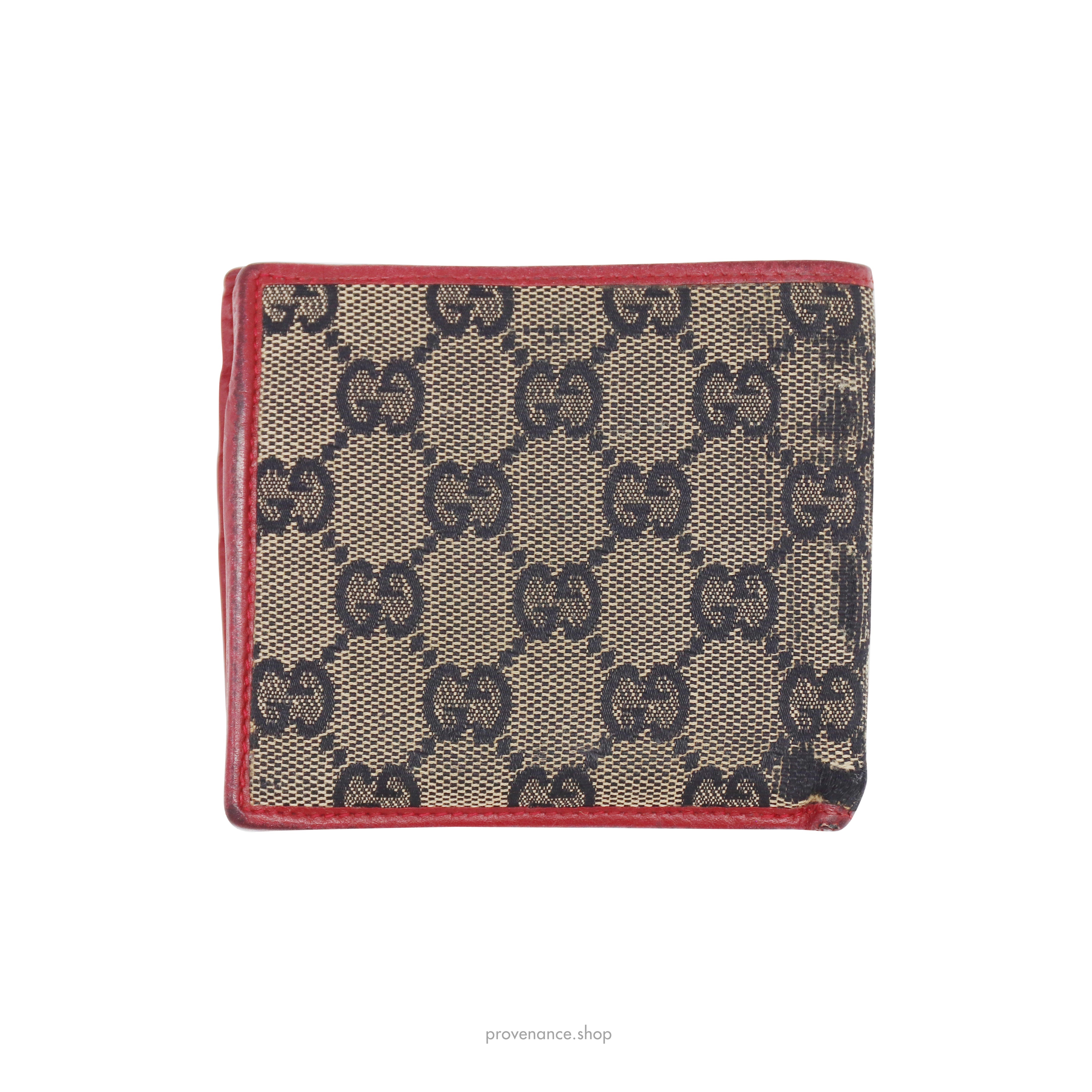 Gucci GG Canvas Bifold Wallet - Red - 2