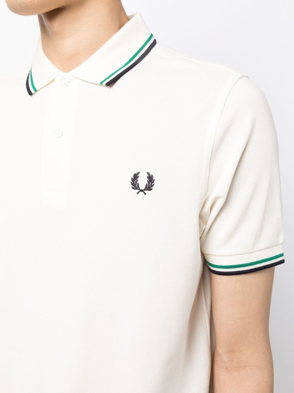 embroidered-logo polo shirt - 5