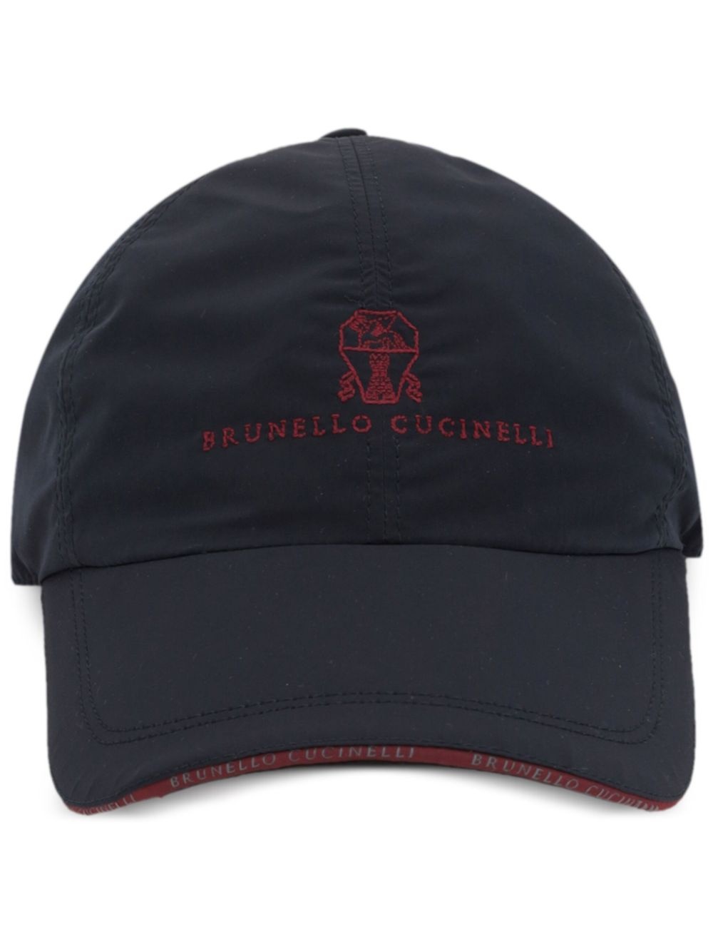 キャップ Brunello Cucinelli Cappello Baseball In Pelle Scamosciata Brunello Cucinelli Men's Wool and Cashmere Logo Baseball Cap