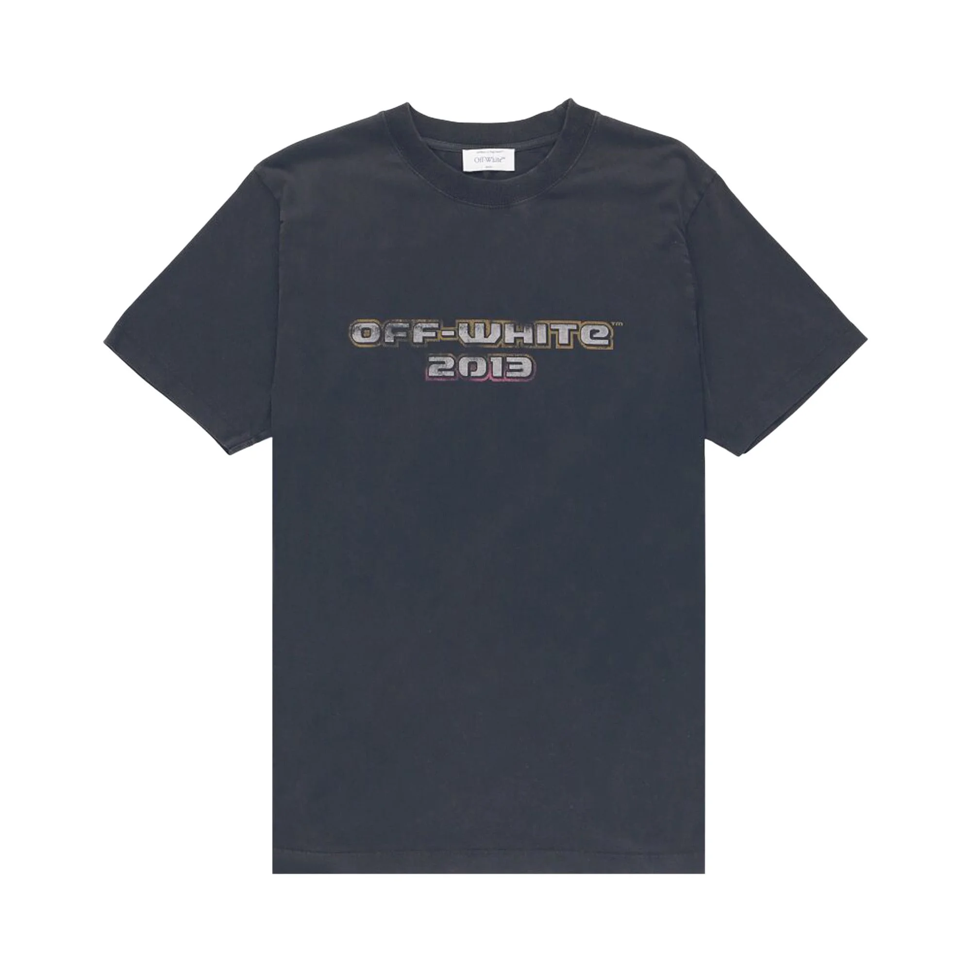 Off-White Digit Bacchus Slim Short-Sleeve Tee 'Black/Multicolor' - 1