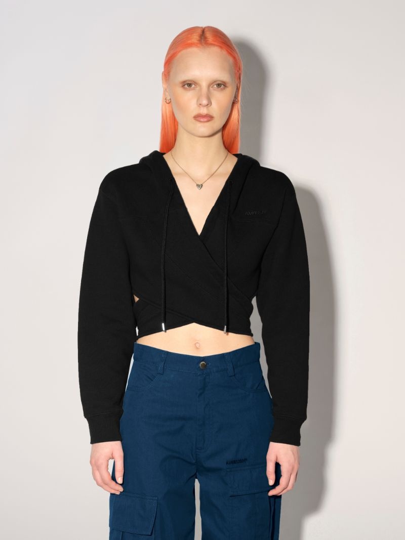 WRAPPED HOODIE SWEATSHIRT - 3