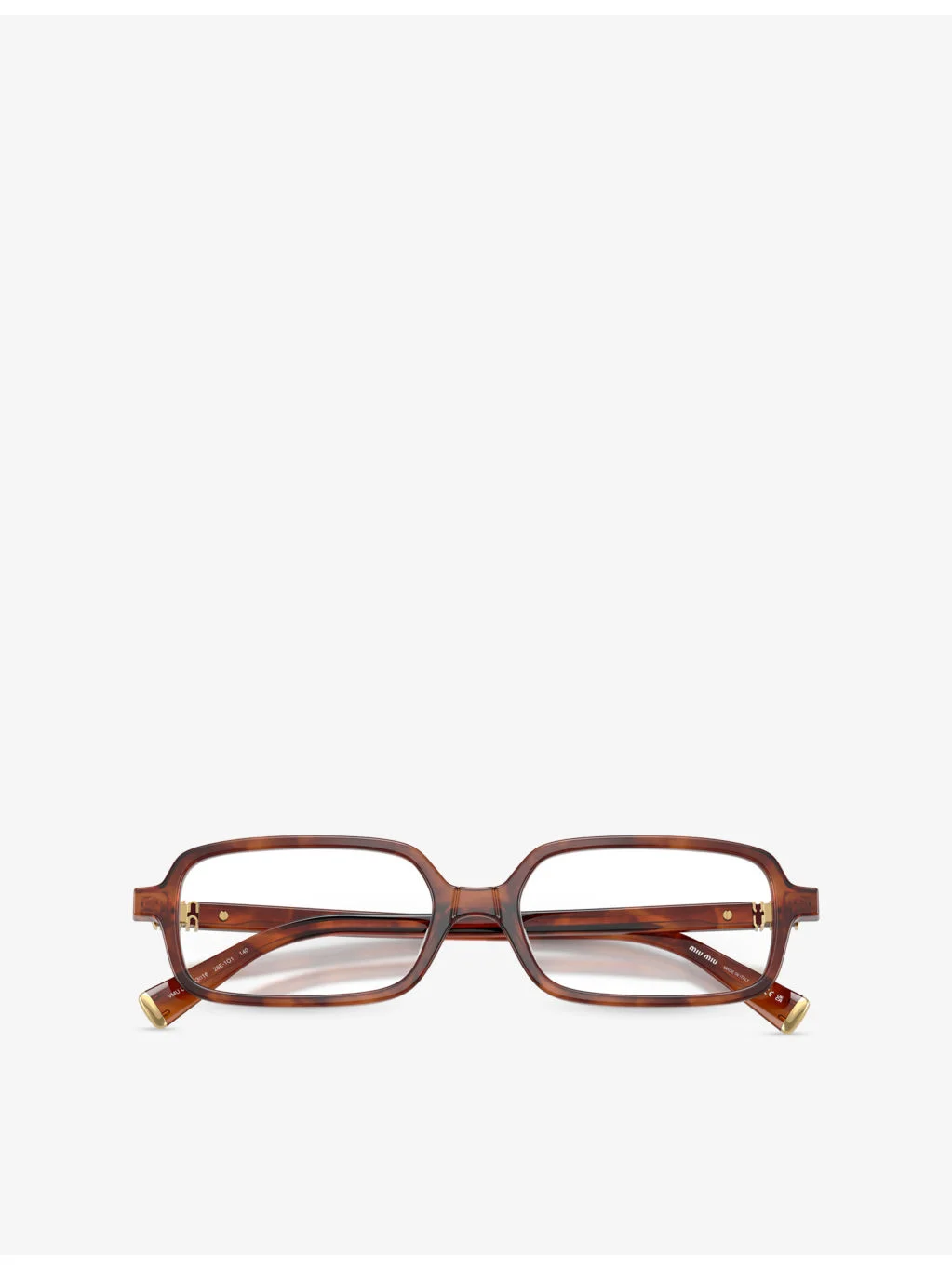 MU 01YV Rectangle-Frame Acetate Eyeglasses - 1