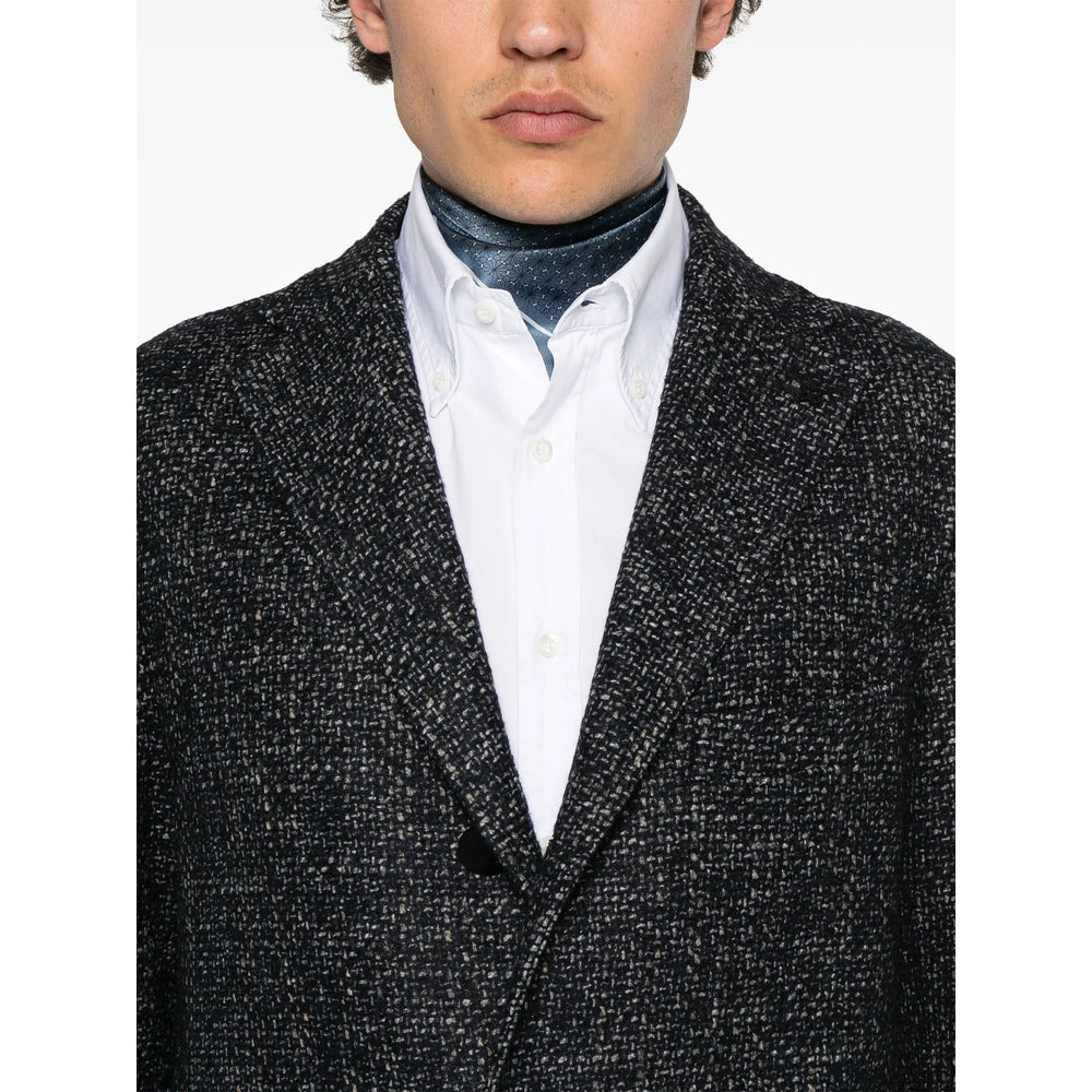 TAGLIATORE - Tagliatore Black Coats - Single Breasted Coats Men - 3