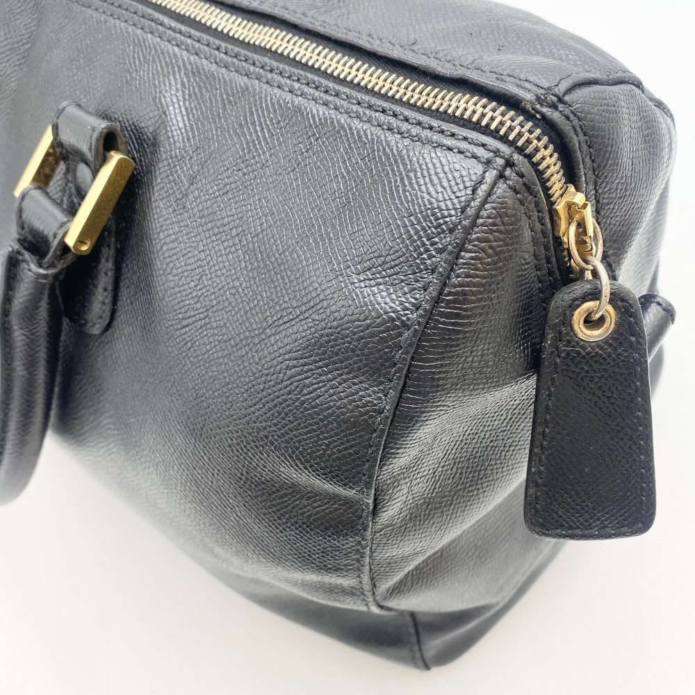 Chanel No. 5 Black Leather Duffel Bag - 8