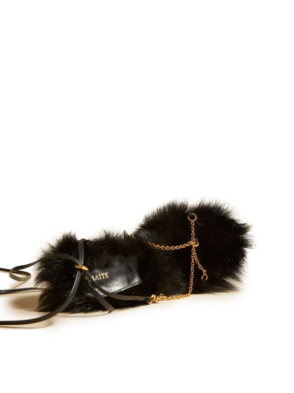 The Marion shearling-lined 75mm sandals - 3