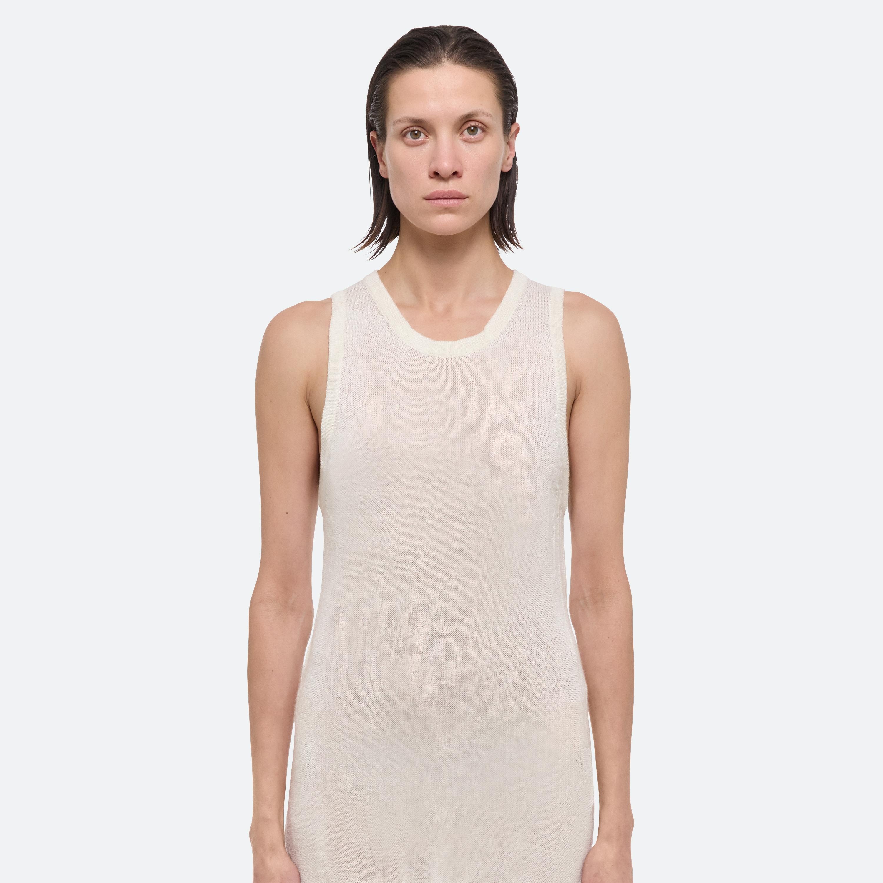 SLEEVELESS CRUSHED KNIT DRESS - 6