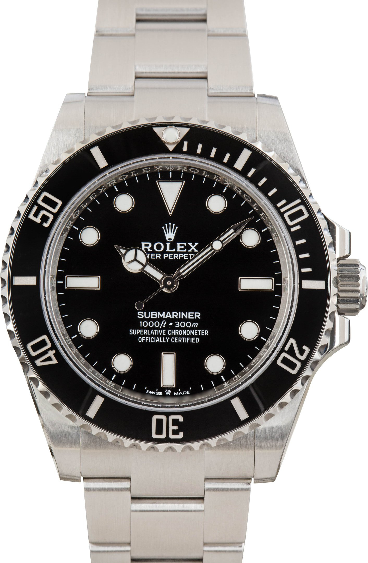 Pre-owned Rolex Submariner 124060 No Date Dial - 1