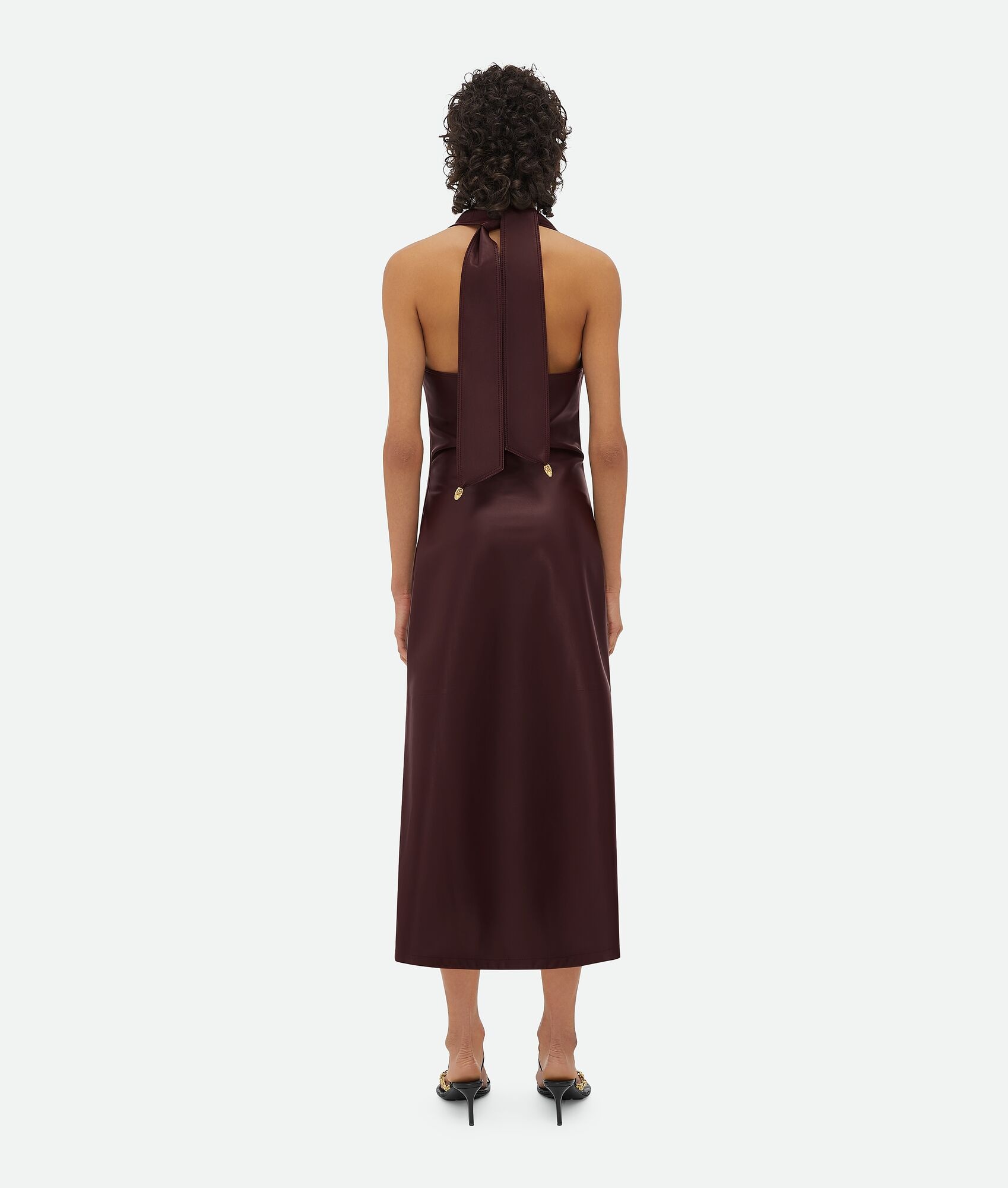 Leather Draped Dress - 3