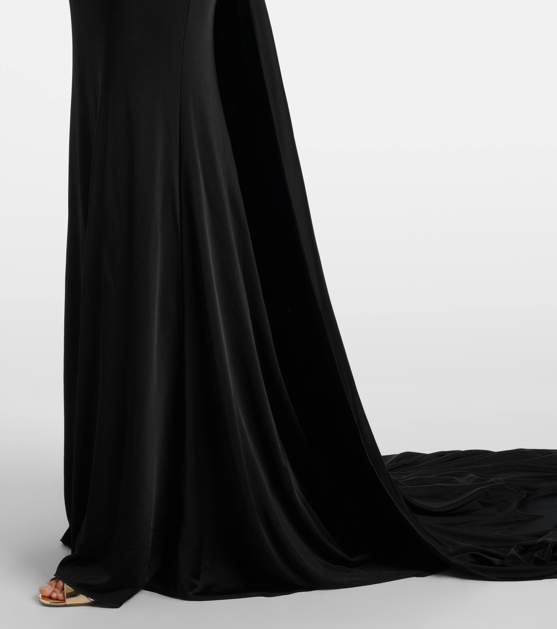 Gathered jersey gown - 6