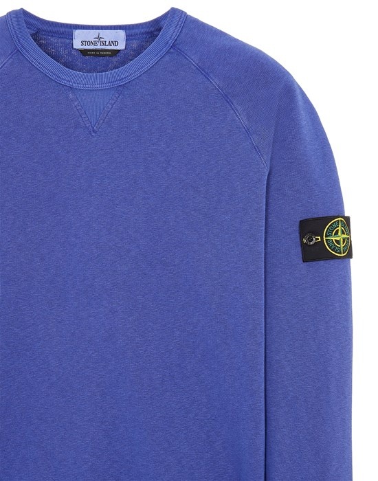 66360 MALFILE' FLEECE_GARMENT DYED 'OLD' EFFECT ULTRAMARINE BLUE - 3