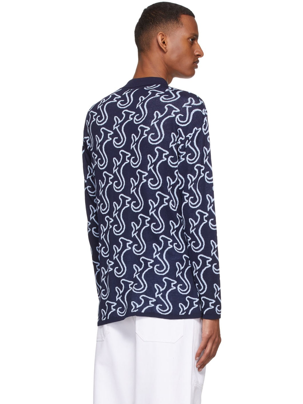 Navy Hippocampus Polo - 3