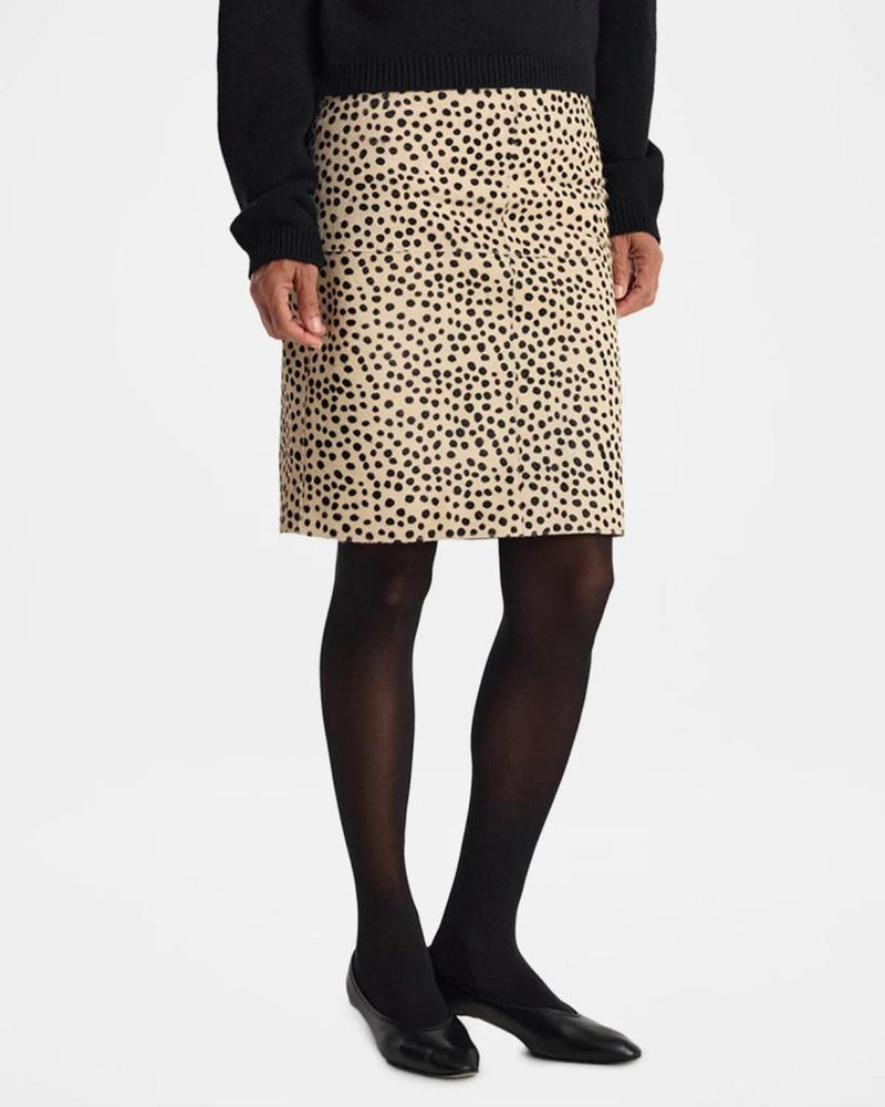 Cheetah Calf Hair Mini Skirt 5