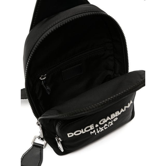 Logo-appliqué zipped backpack - 5