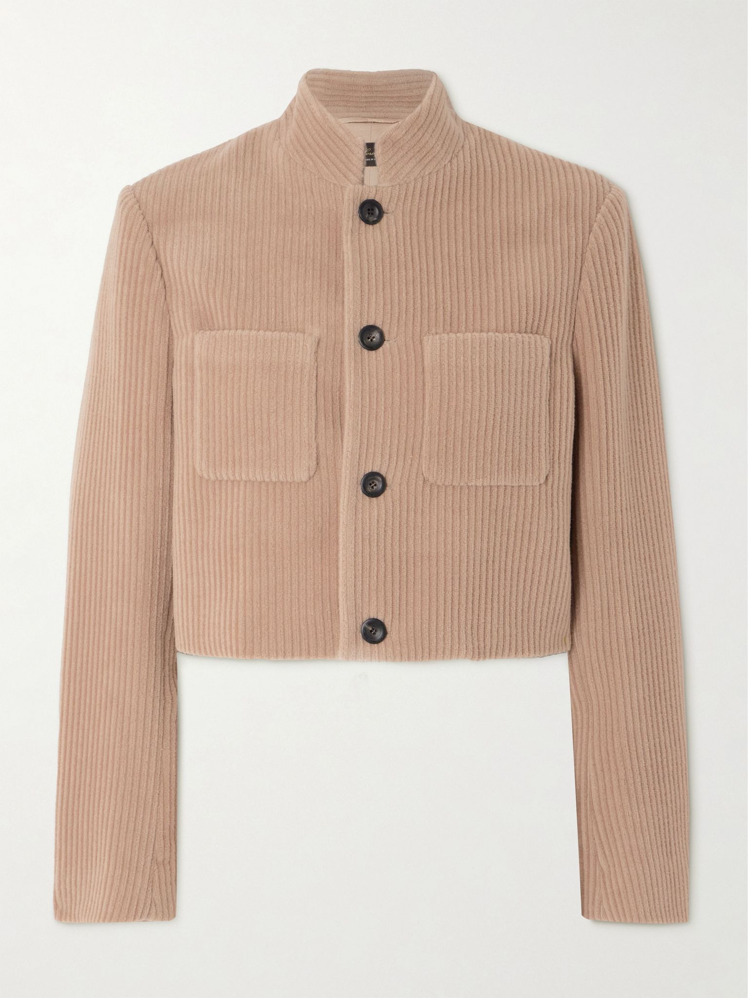 Cashmere-corduroy jacket Beige - 1