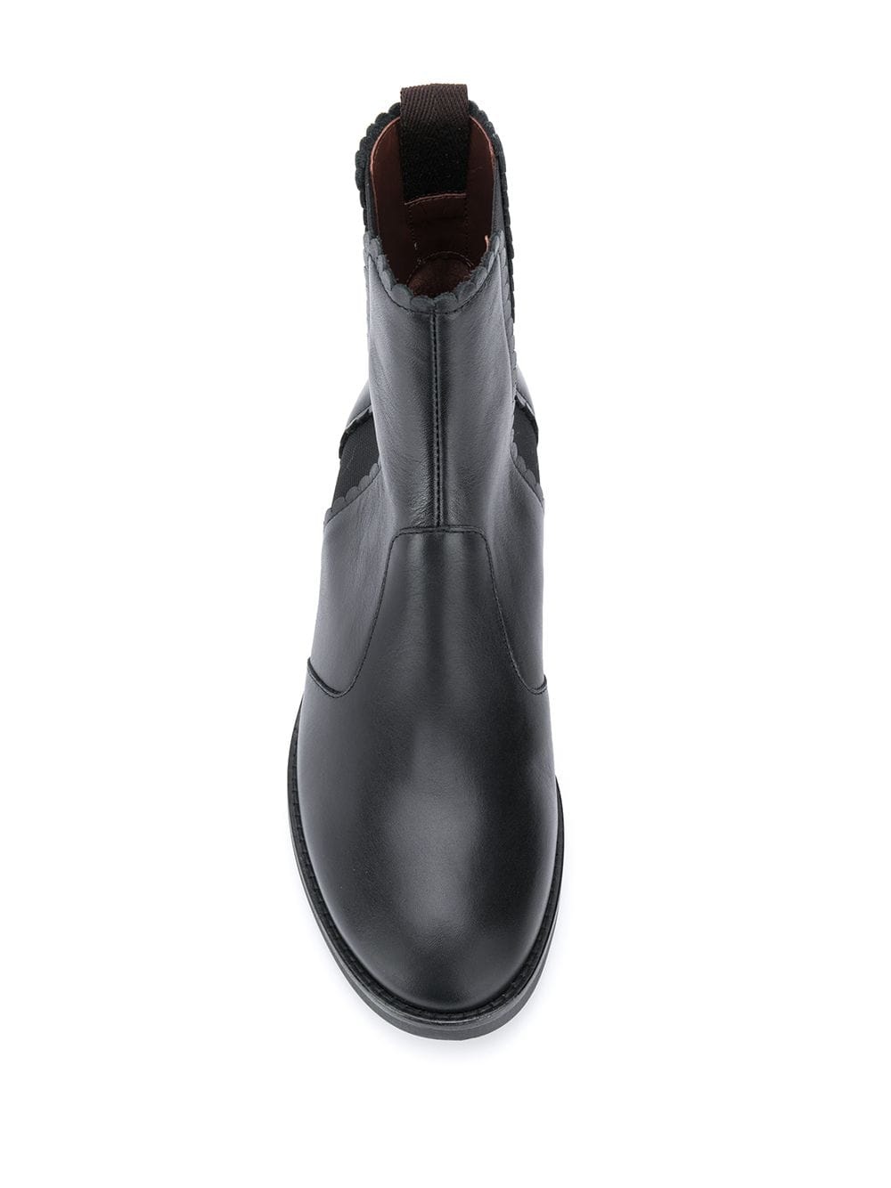 scallop-edge chelsea boots - 4