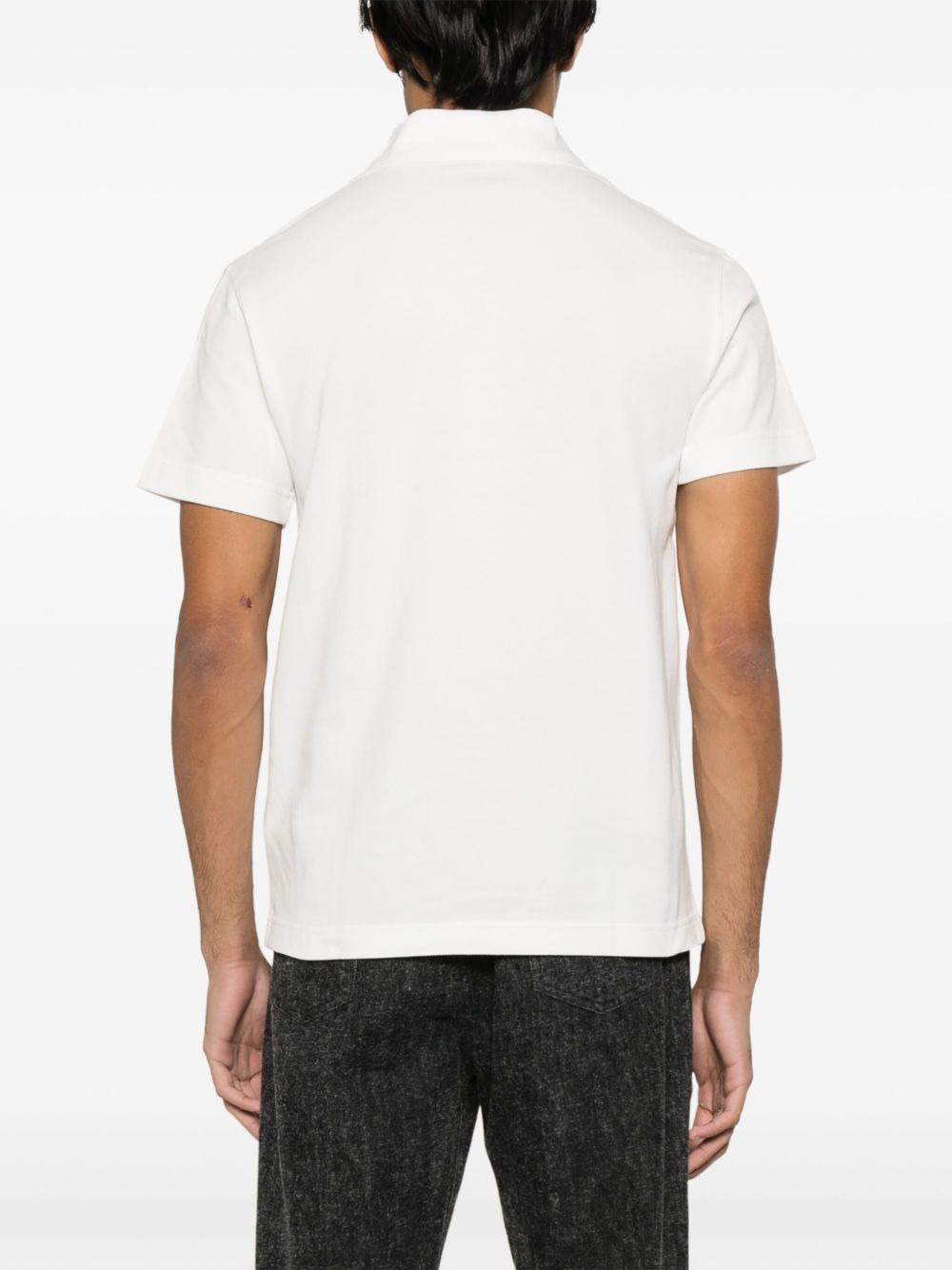 logo-embroidered polo shirt - 3