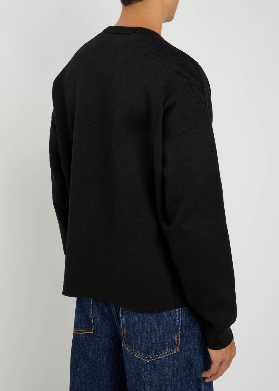 Loewe Logo-intarsia Cotton-blend Knit Sweatshirt - 3