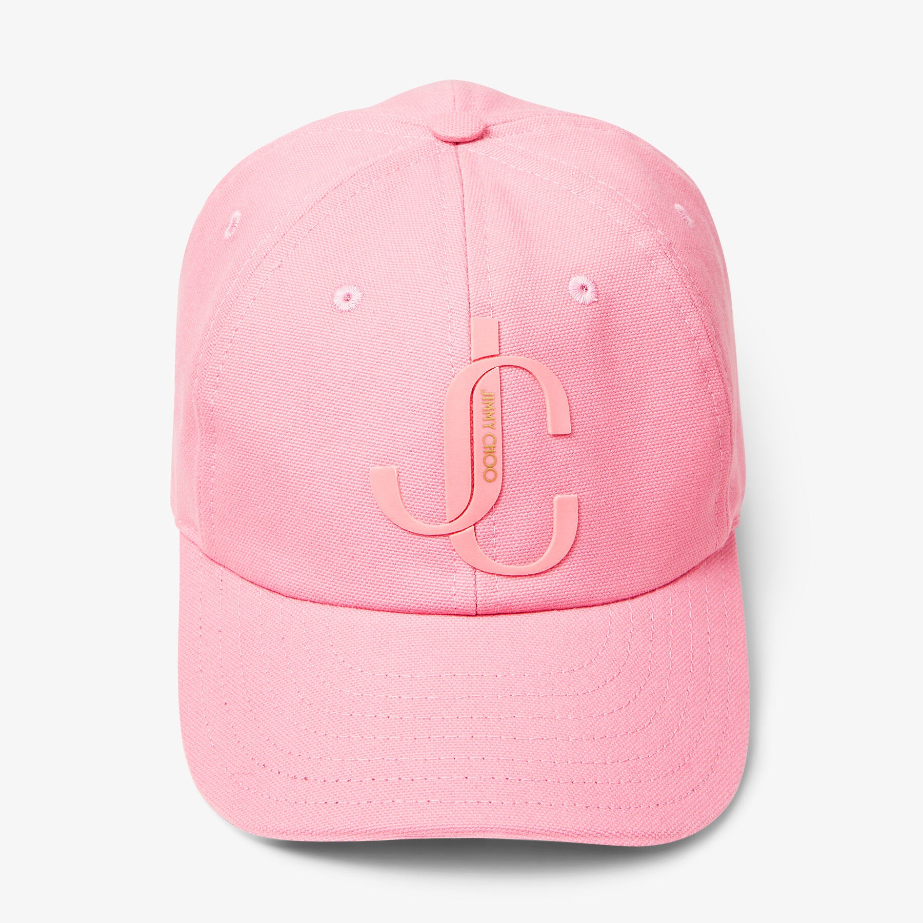 Paxy
Candy Pink Cotton Baseball Cap with Shiny JC Monogram - 1