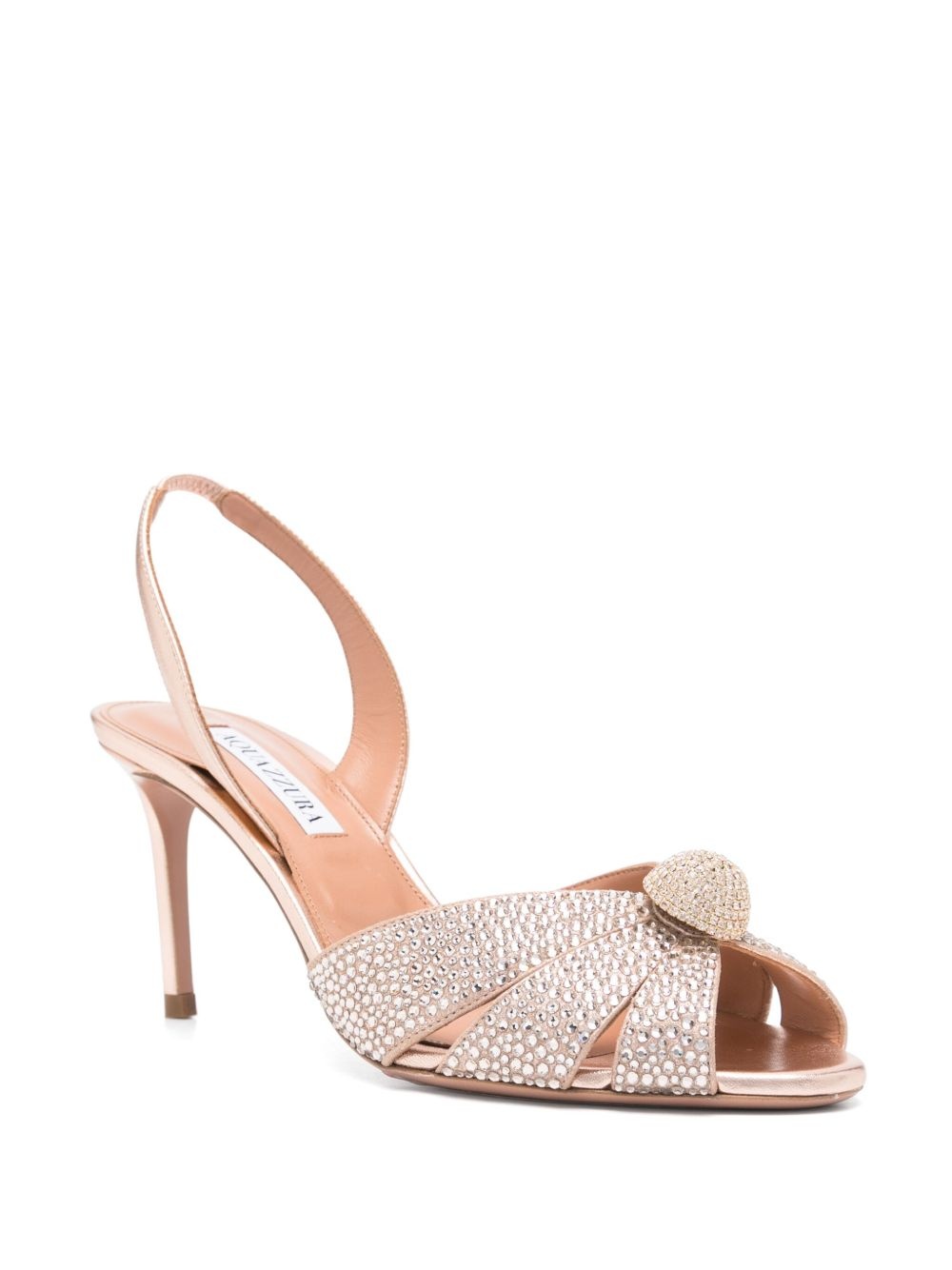 80mm crystal-embellished pumps - 2