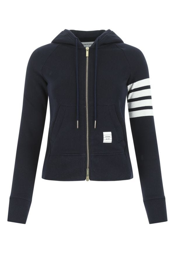 【関税&送料込】Thom Browne Midnight Blue Cotton Sweatshirt Thom Browne Midnight blue cotton sweatshirt