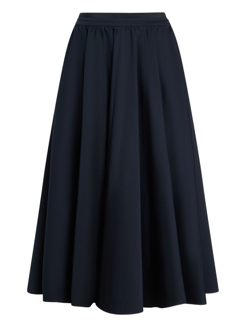 elasticated-waist midi skirt 1