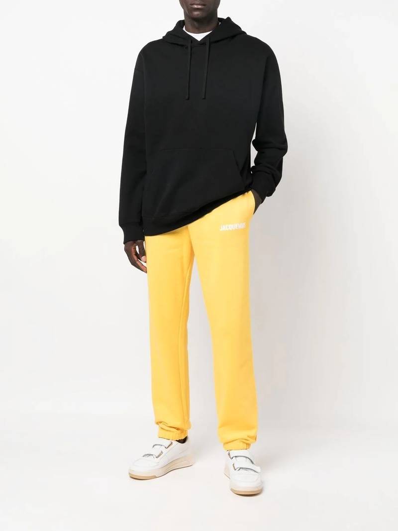 JACQUEMUS logo-print organic cotton track pants outlook