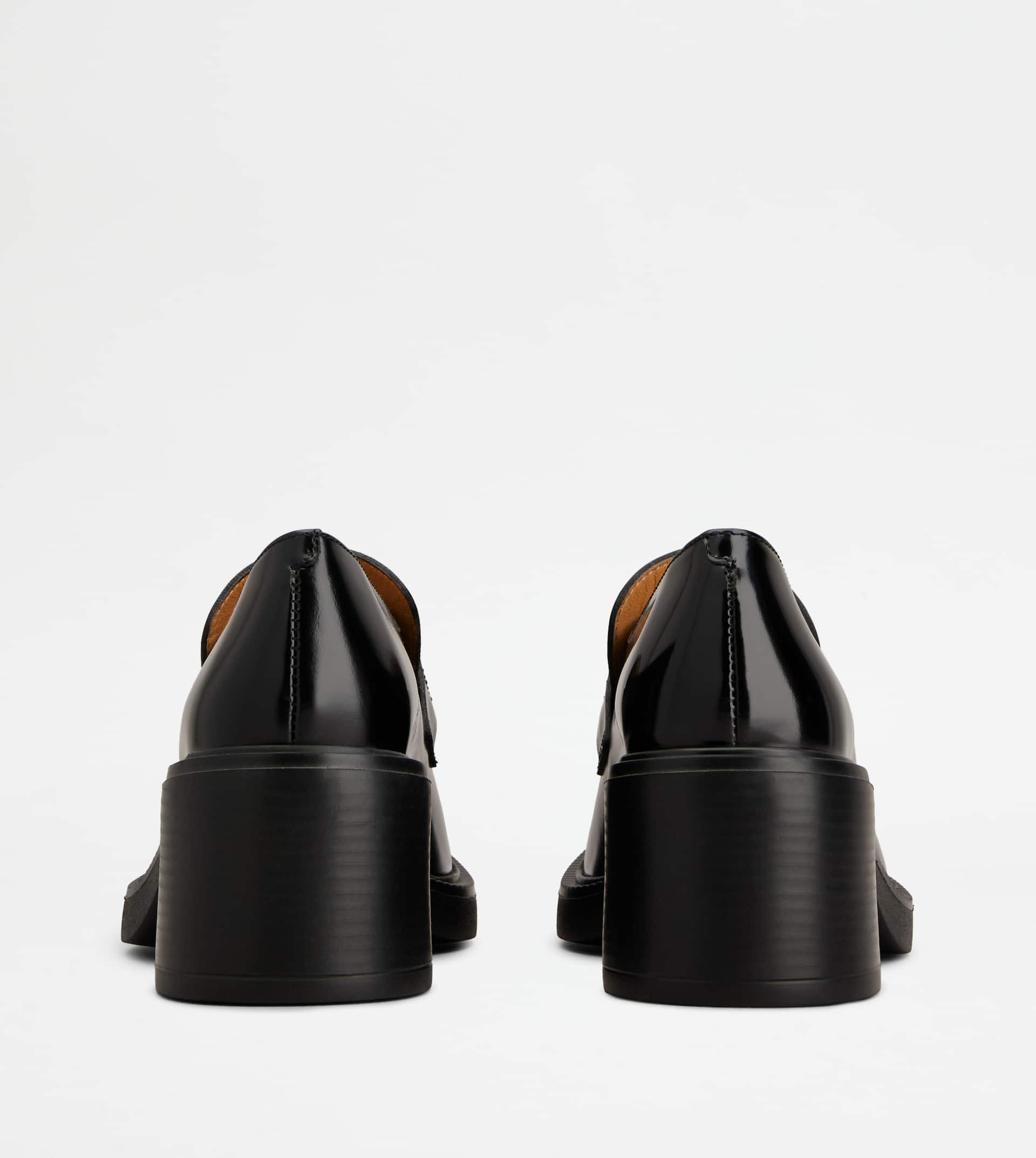 LOAFERS IN LEATHER - BLACK - 3