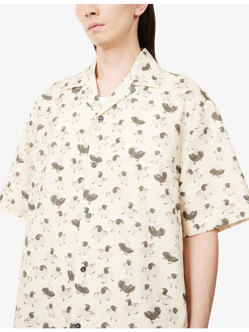 La Chemise Jean Graphic-print Cotton Shirt - 5