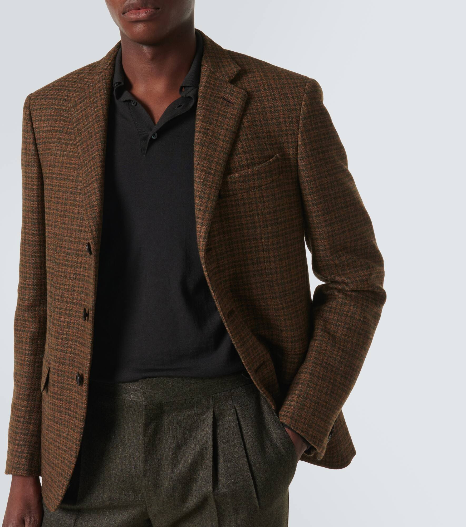 Ml long-sleeved wool polo shirt - 5