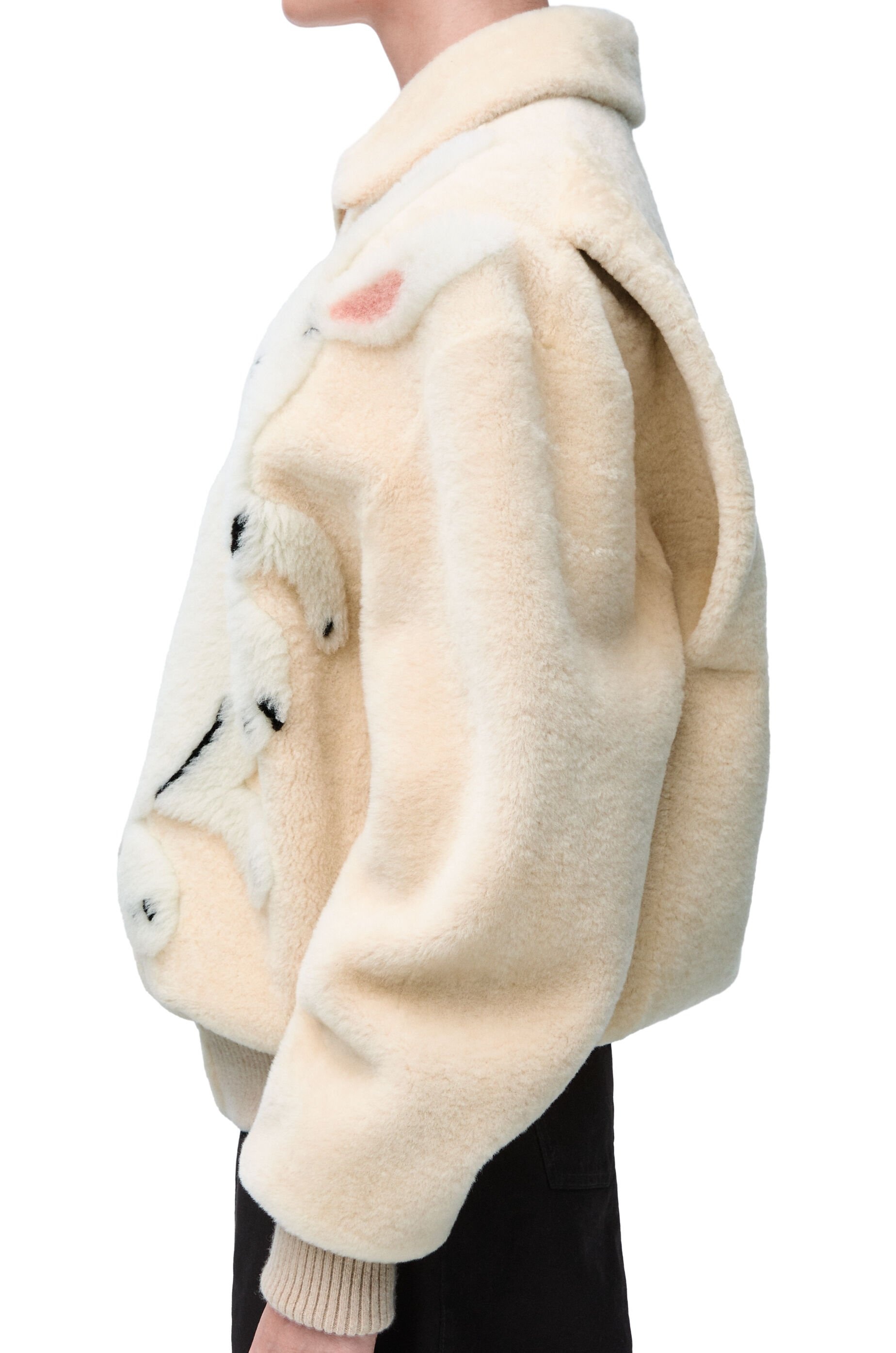 Zip-up jacket in shearling - 5