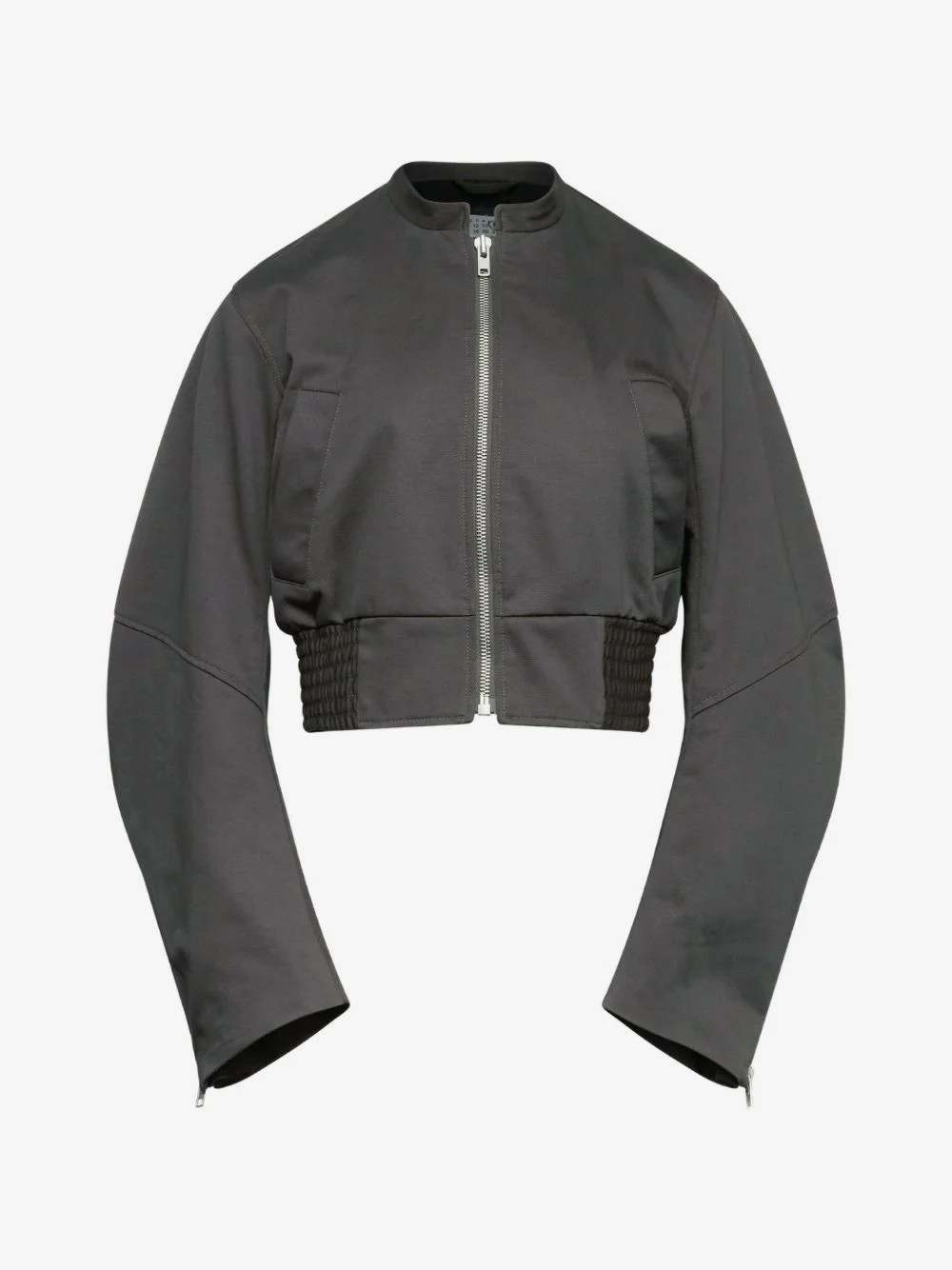 quilted cropped bomber jacket - 1