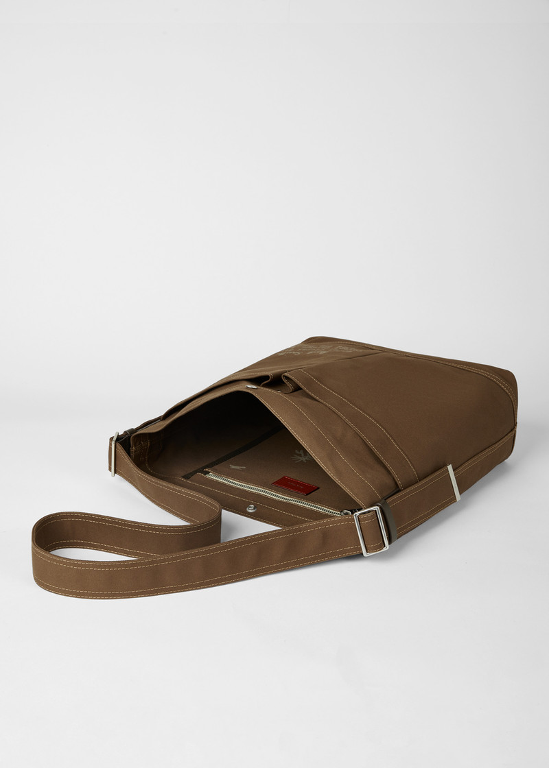 Organic-Cotton Blend Khaki Tote Bag 6