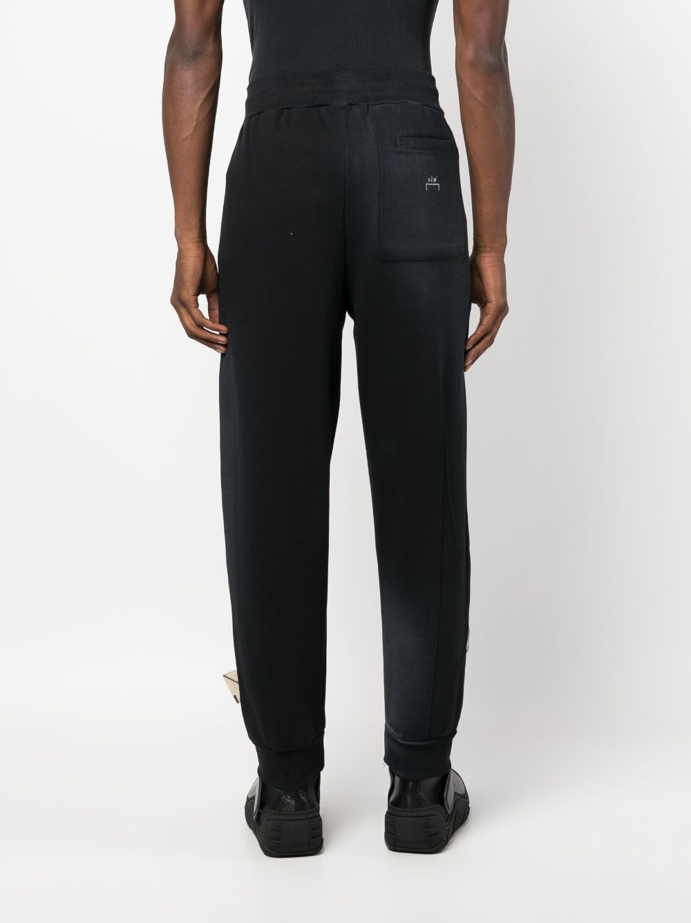 logo-tag cotton-blend track pants - 4