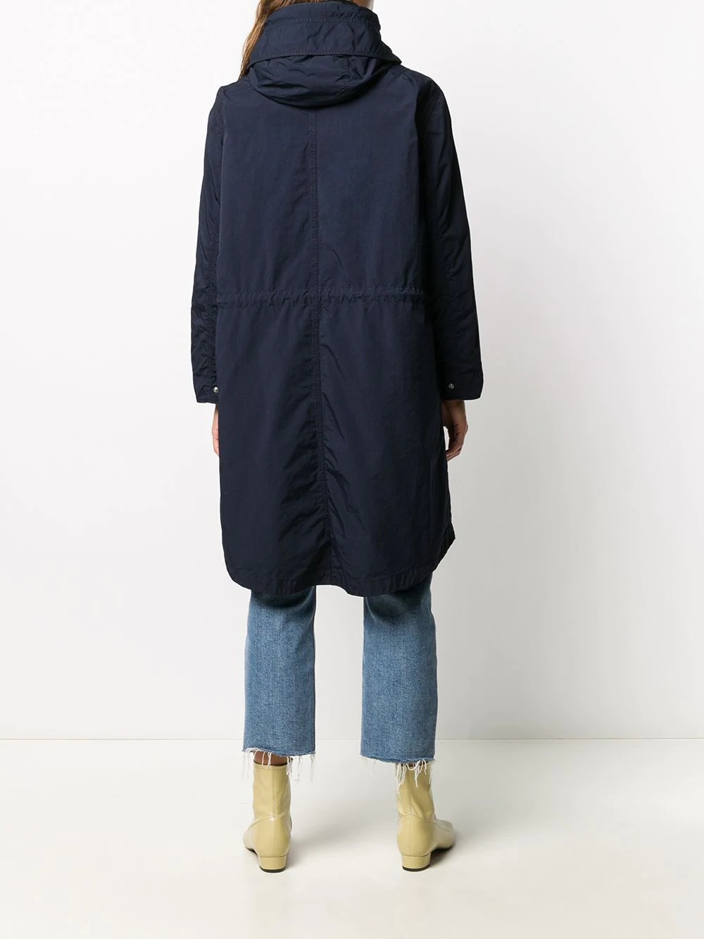 midi-length parka coat - 4