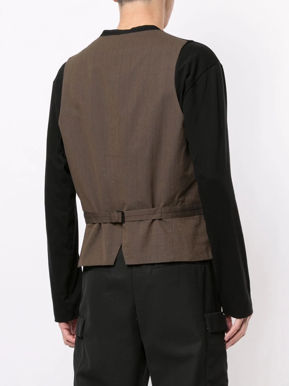 buttoned wool waistcoat - 4